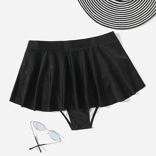 Damen Baderock mit integrierten Bikini-Höschen EB