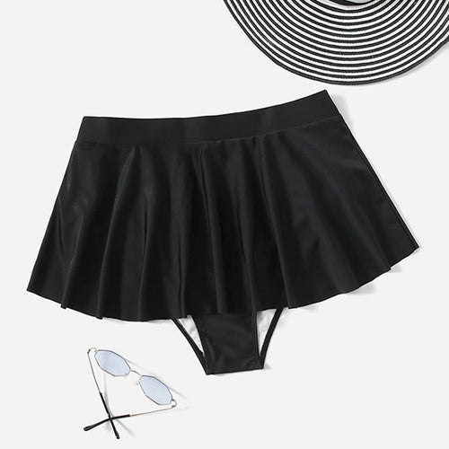 Damen Baderock mit integrierten Bikini-Höschen EB