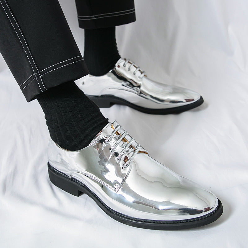 Damen Elegante und glänzende Schnürschuhe EB