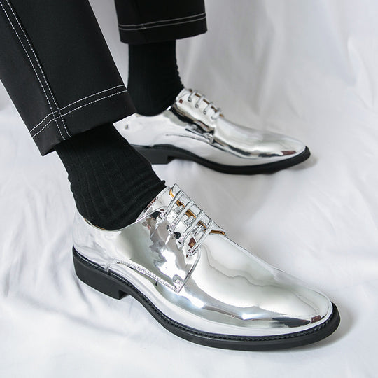 Damen Elegante und glänzende Schnürschuhe EB