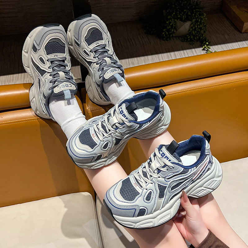 Damen Sportliche Sneakers mit strukturierter Oberflächenstruktur und hochkomfortabler Dämpfung EB