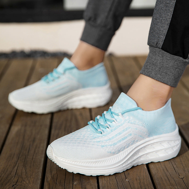 Damen Sportliche Laufschuhe mit atmungsaktivem Strick-Obermaterial und flexibler Sohle EB