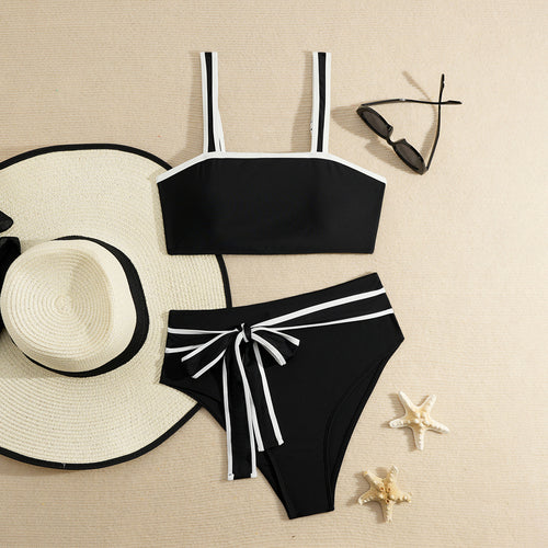 Damen Sportliches Bikini-Set mit verstellbaren Trägern EB