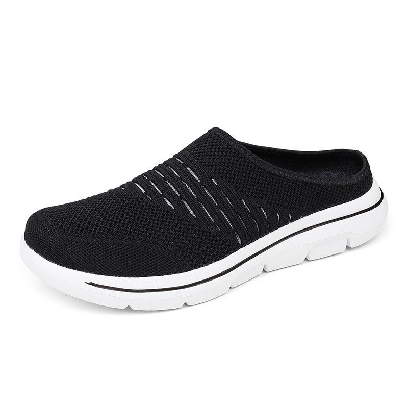 Damen Bequeme Freizeitclogs aus atmungsaktivem Strickmaterial EB