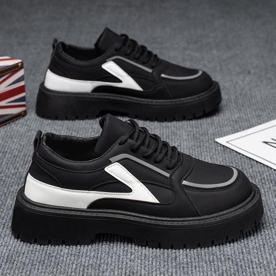 Damen sportliche Sneakers mit modischem Kontrastdesign EB