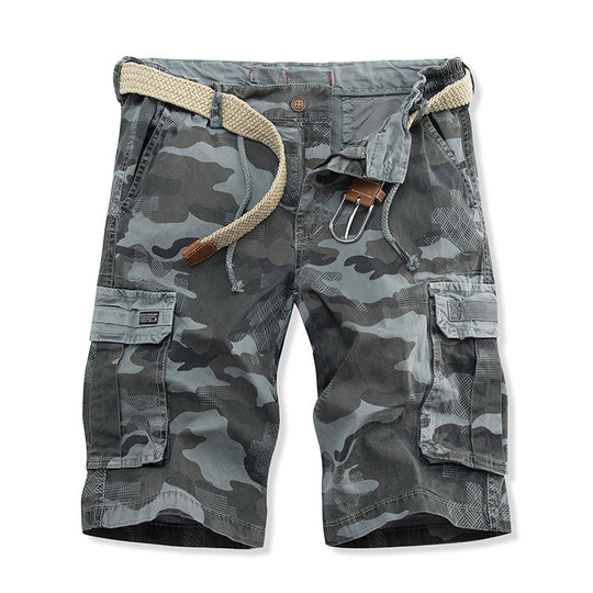 Herren Cargo-Shorts mit mehreren praktischen Taschen und verstellbarem Kordelzug EB