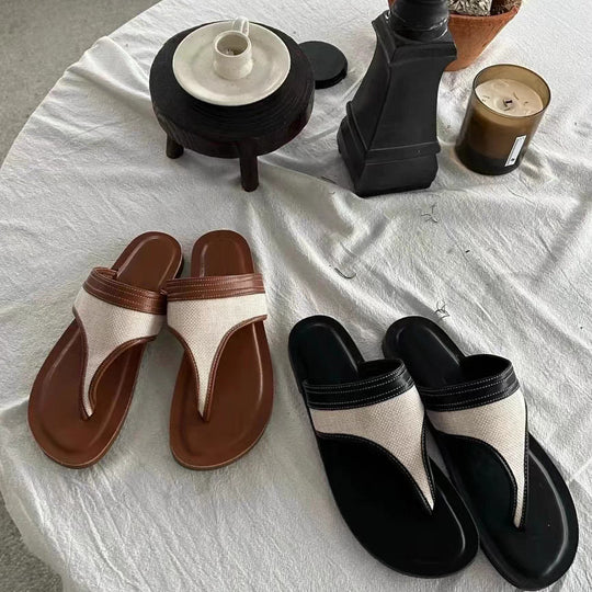 Damen Zehentrenner-Sandalen mit ergonomischem Fußbett und lässigem Design EB