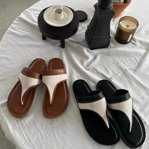 Damen Zehentrenner-Sandalen mit ergonomischem Fußbett und lässigem Design EB