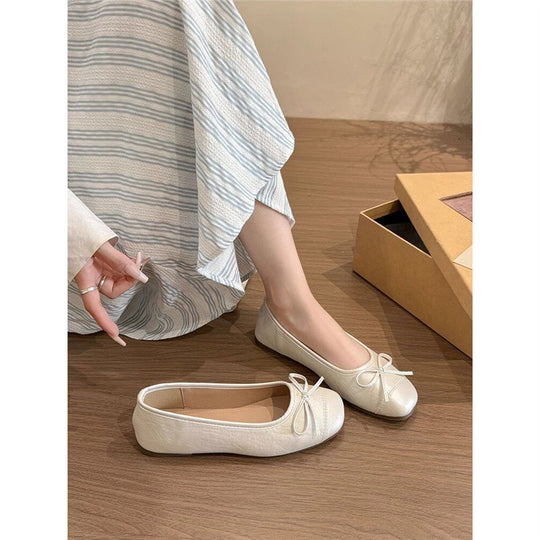 Damen Ballerinas mit dekorativem Schleifendesign EB