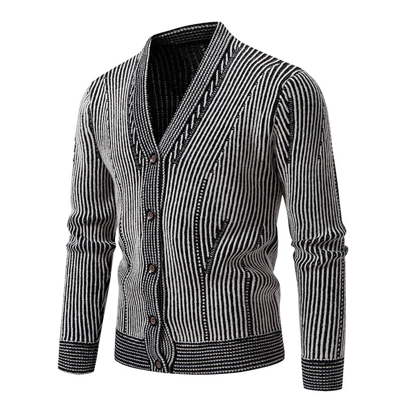 Herren Strickjacke mit strukturiertem Design EB