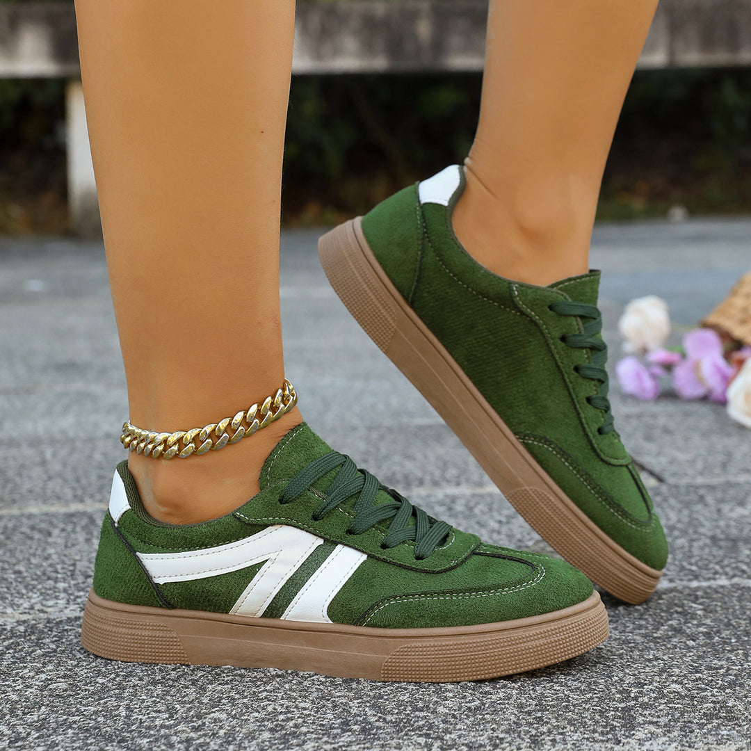 Damen modische Sneakers mit weichem Wildleder und urbanem Design EB