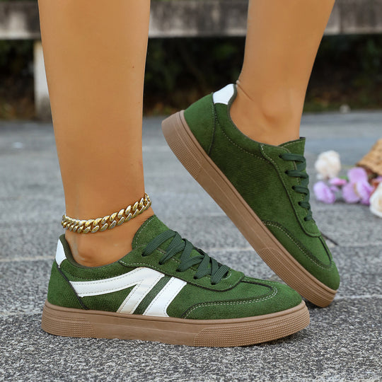 Damen modische Sneakers mit weichem Wildleder und urbanem Design EB