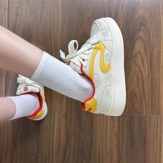 Damen Trendige Sneakers mit verspieltem Design und atmungsaktiver Netzstruktur EB