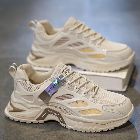 Damen Sportliche Sneakers mit atmungsaktiver Mesh-Konstruktion und rutschfester Sohle EB