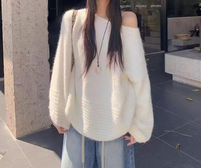 Damen Oversized Strickpullover EB