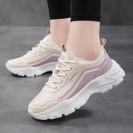 Damen modische und komfortable Sneakers mit dämpfender Sohle EB