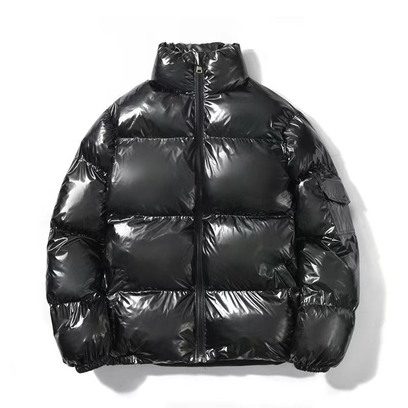 Unisex nan gepolsterte Steppjacke mit Thermoisolierung, Stehkragen und Ärmeltasche EB