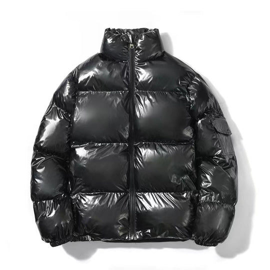 Unisex nan gepolsterte Steppjacke mit Thermoisolierung, Stehkragen und Ärmeltasche EB