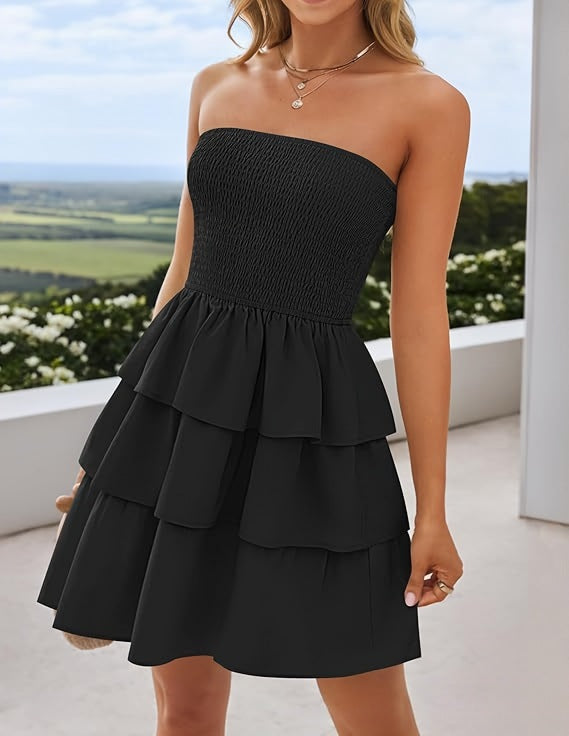 Damen Volantkleid mit hautfreundlichem Material EB