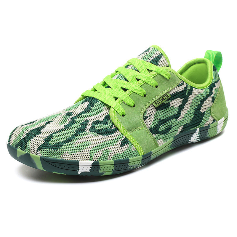 Damen Camouflage Sneakers mit atmungsaktivem Gewebe und rutschfester Sohle EB