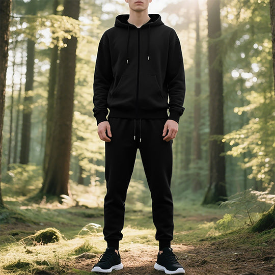 Herren Sportanzug mit stylischem Kapuzenpullover und bequemen Jogginghosen EB