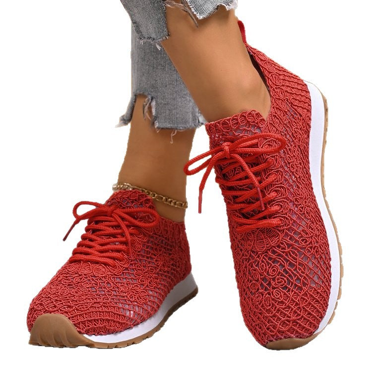 Damen atmungsaktive und flexible Netz-Sneaker EB