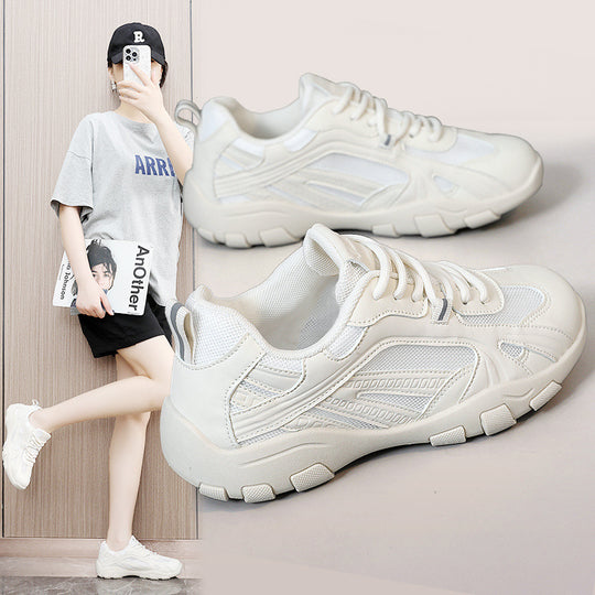 Damen Sportliche Mesh Sneakers mit dämpfendem Profil und rutschfester Sohle EB
