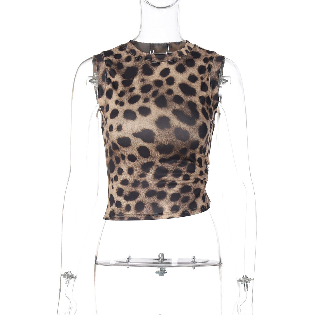 Damen Figürliches Top im Leopardenmuster EB