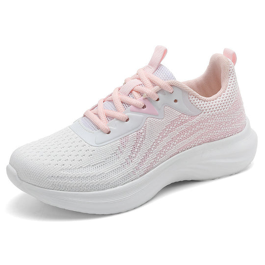 Damen Sportliche Laufschuhe mit atmungsaktivem Mesh-Obermaterial und dämpfender Sohle EB