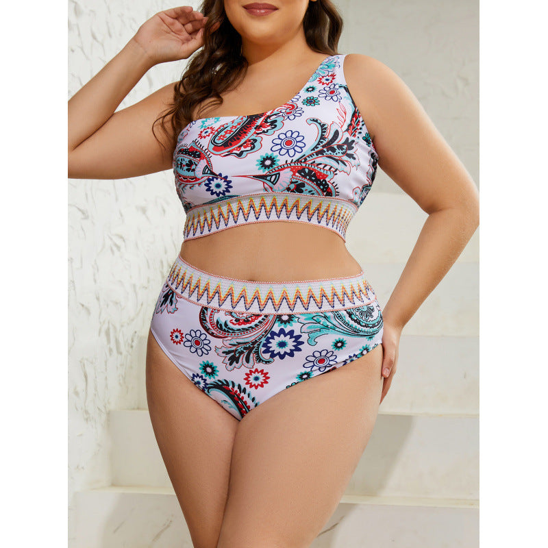 Damen Bikini-Set mit floralem Muster und sportlichem Schnitt EB