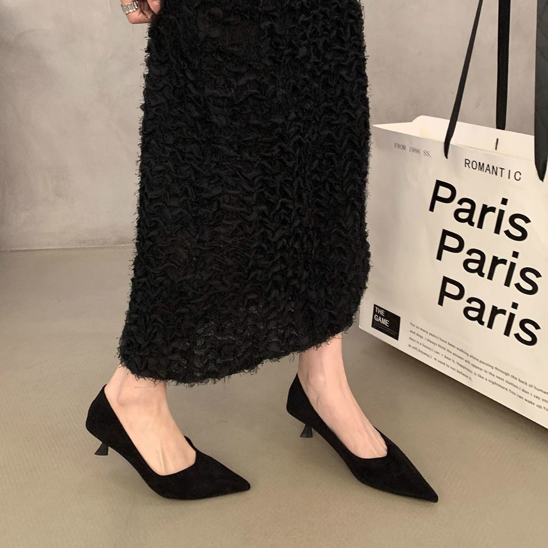 Damen elegante spitze Pumps mit klassischem Design EB