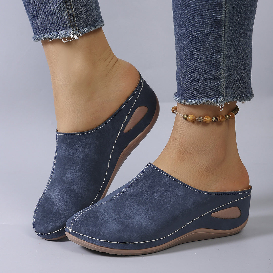 Damen Clogs mit ergonomischem Fußbett und rutschfester Sohle EB