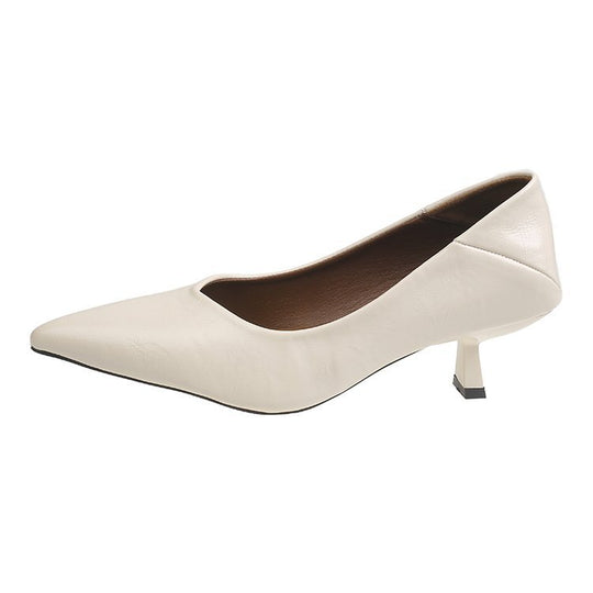 Damen elegante Slingback-Pumps mit spitzem Design und modischem Blockabsatz EB