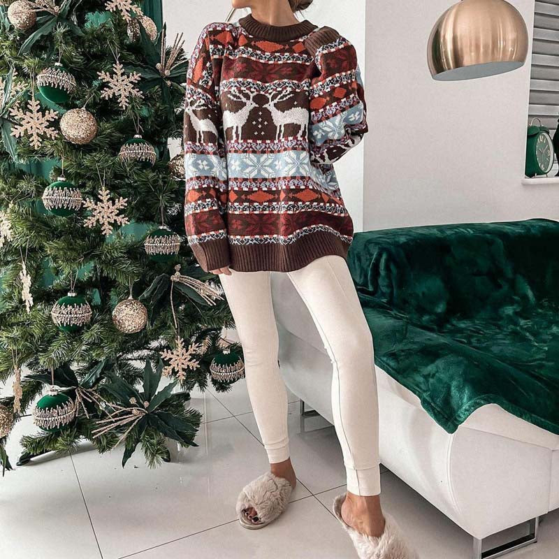 EB | Weihnachtspullover Mit Festlichem Motiv