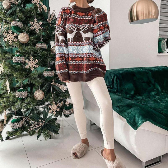 EB | Weihnachtspullover Mit Festlichem Motiv