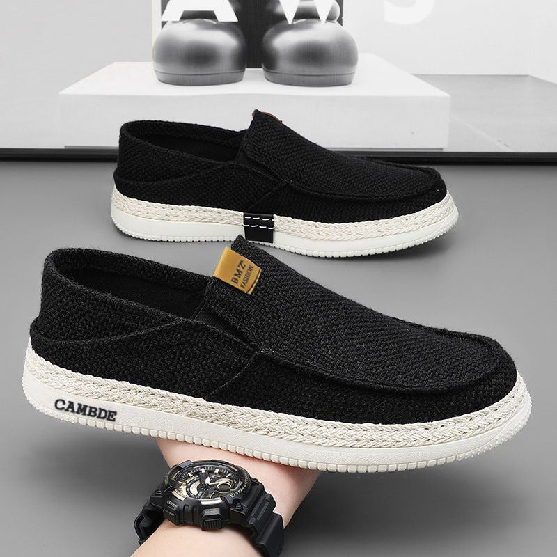 Damen Bequeme Slip-On Schuhe mit atmungsaktiver Struktur EB