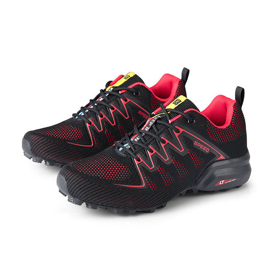 Damen Sportliche Trail-Laufschuhe mit atmungsaktiver Oberflächenstruktur und rutschfester Sohle EB