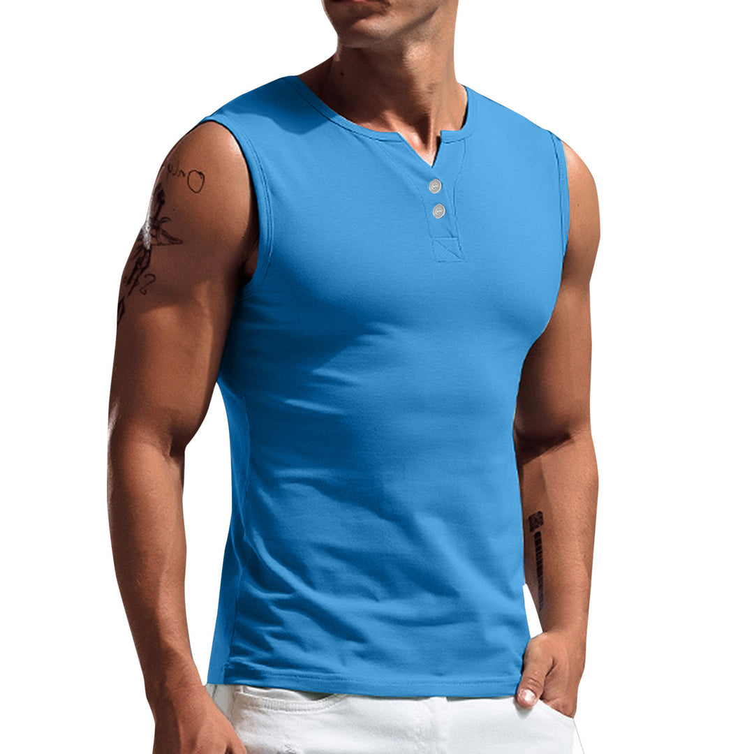 Herren Tanktop mit ausgewogenem Schnitt und praktischen Druckknöpfen EB