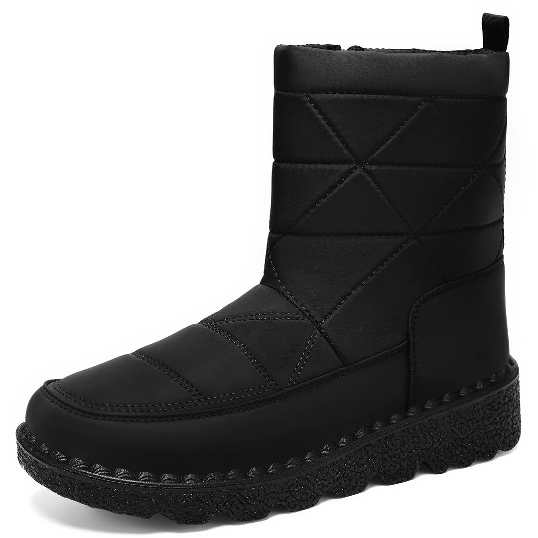 Damen Komfortable Winterstiefel mit hohem Schaft und rutschfester Sohle EB