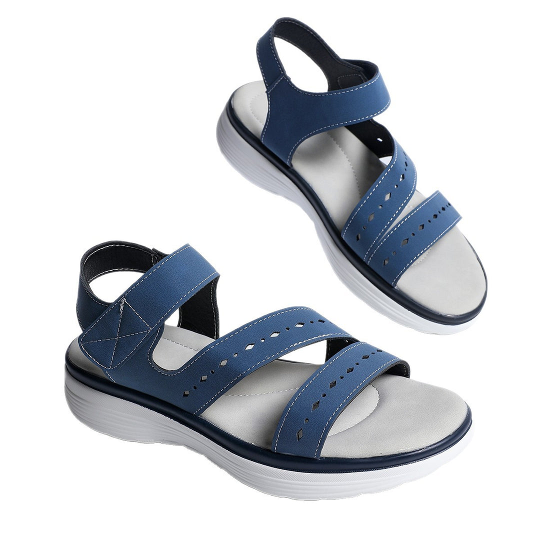 Damen Komfortable Sandalen mit atmungsaktiven Riemen EB