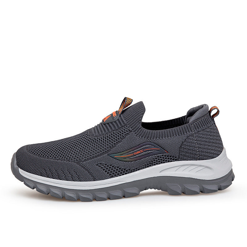 Damen Komfortable Slip-On Sneakers mit flexiblem Strickoberteil EB