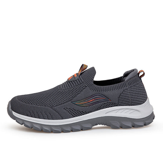 Damen Komfortable Slip-On Sneakers mit flexiblem Strickoberteil EB