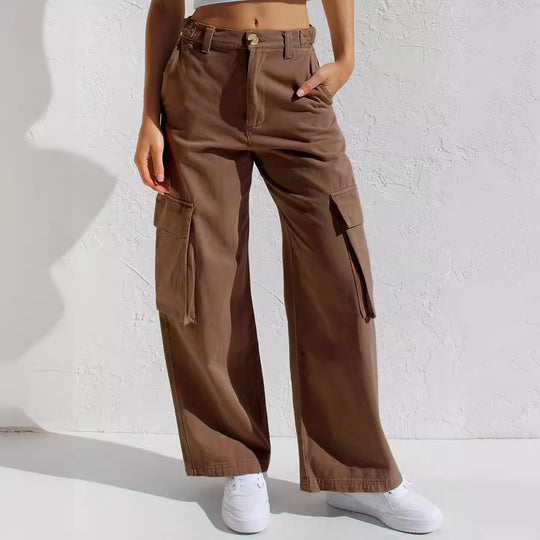 Damen Cargo-Hose mit praktischen Seitentaschen und lässigem Schnitt EB