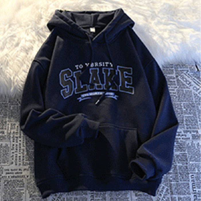 Damen Hoodie mit lässigem Print und Kapuze EB