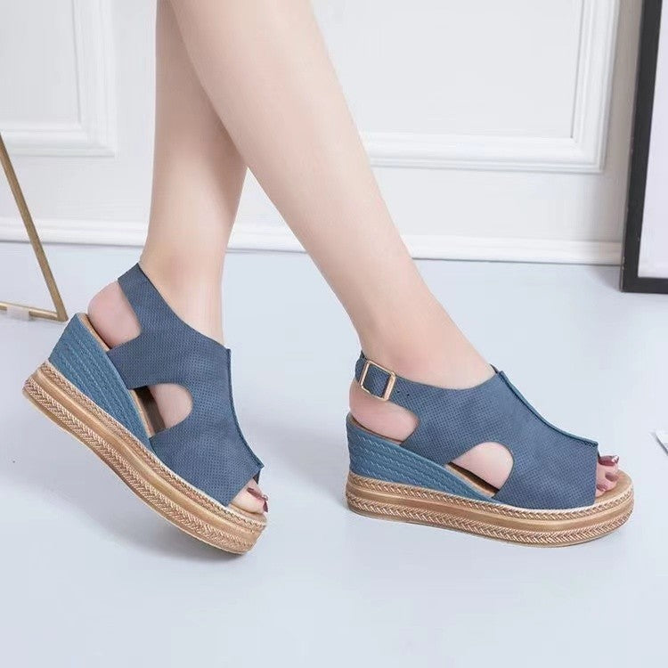 Damen Plattform Sandalen EB