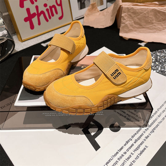 Damen Sportliche Sneaker mit praktischem Klettverschluss und bequemer Sohle EB