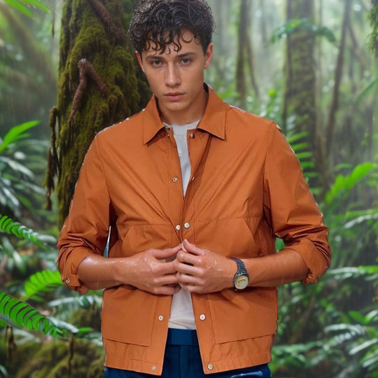 Herren leichte Sommerjacke mit innovativen Details EB