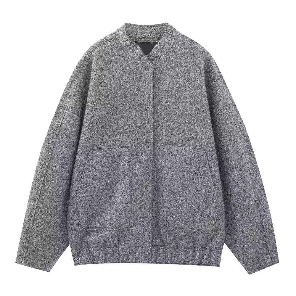 Damen Fleece-Jacke mit praktischen Taschen und elastischem Bund EB