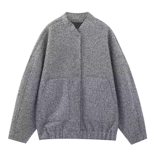 Damen Fleece-Jacke mit praktischen Taschen und elastischem Bund EB