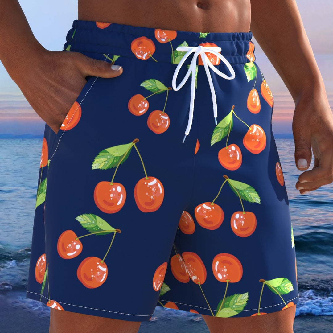Herren Schwimmmode mit frischem Kirschdesign und bequemer Passform EB
